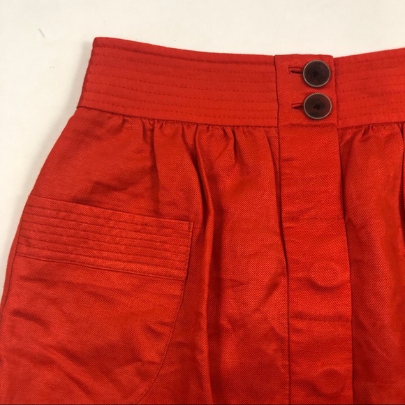❤️J. Crew orange linen skirt 4 - Picture 4 of 8